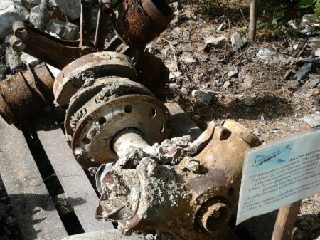 The museum downed aircraft. The route Moscow-Crimea