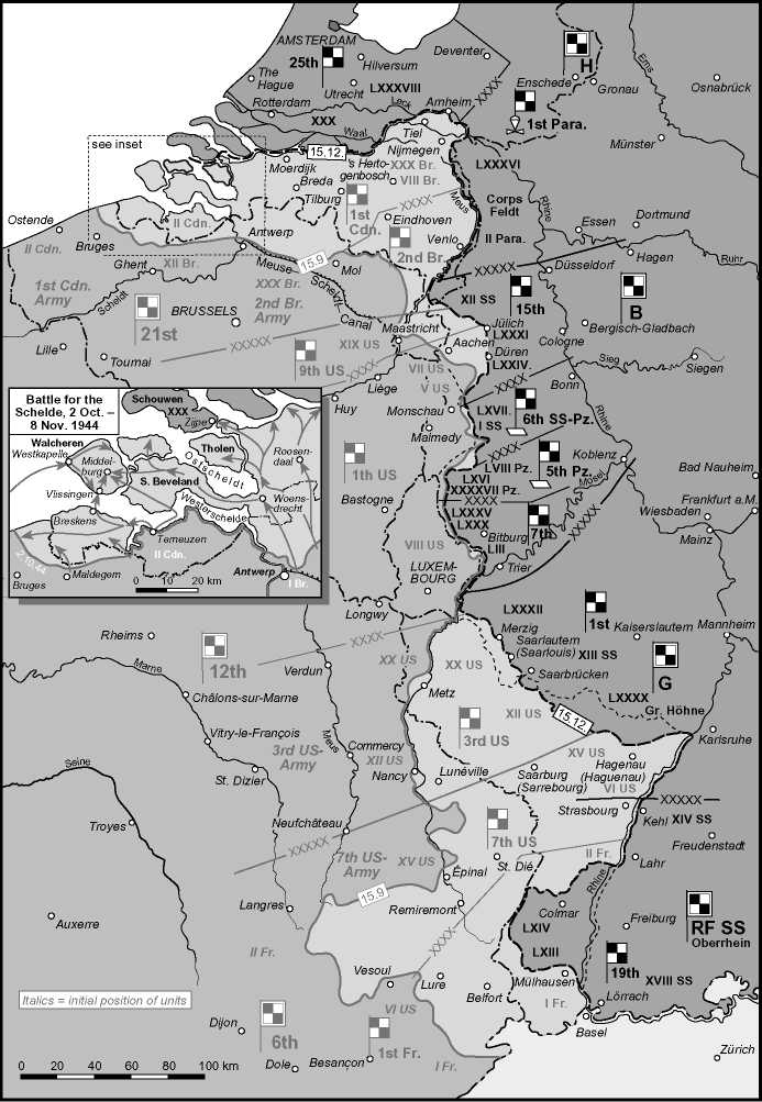 The Battles on the Western Front from September 1944 to January 1945