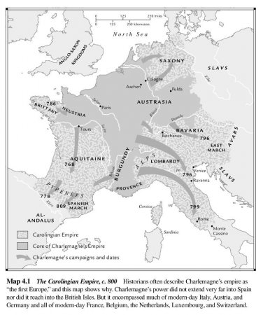 The Carolingian Empire, c. 800
