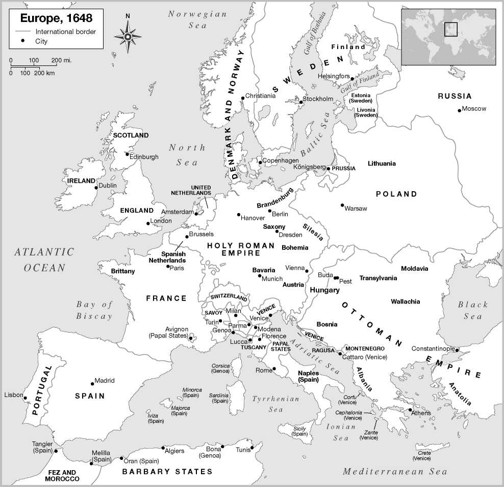 MAPS OF EUROPE, 1453 TO 1795